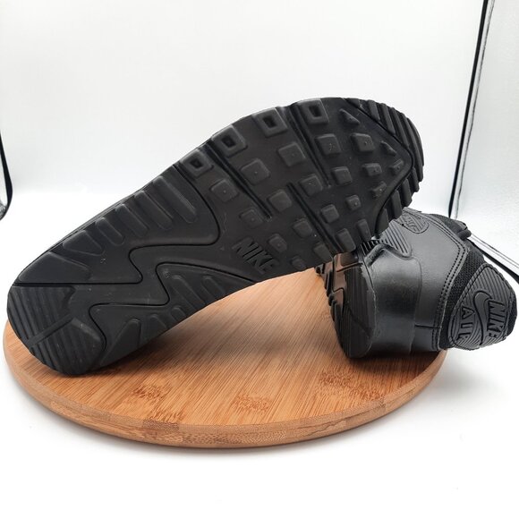 Nike Air Max 90 Womens Size 8.5 Shoes Triple Black Athletic Sneakers - Picture 7 of 10